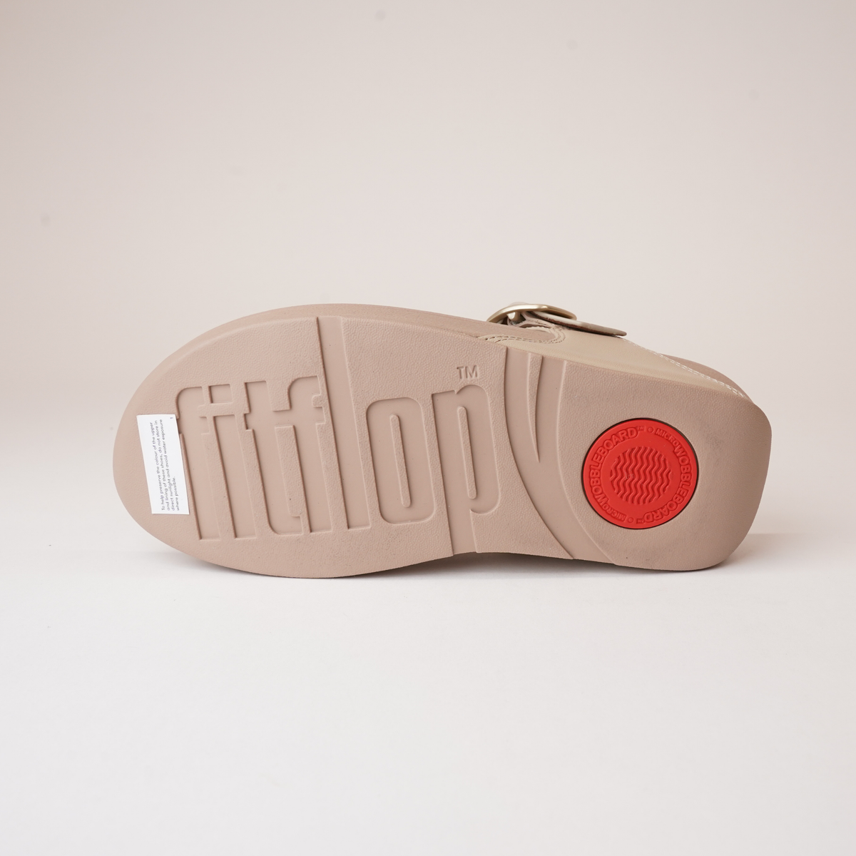 Lulu Adjustable Leather Toe Post Latte Sandals - FITFLOP | Shouz