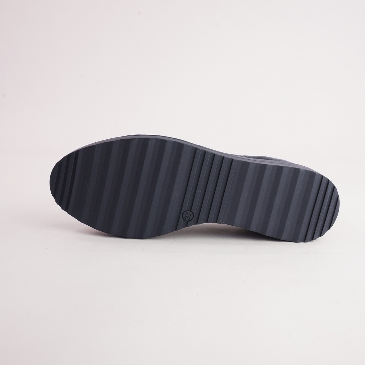 Oxsson Navy/ Navy Sole Leather Flats - TOP END | Shouz