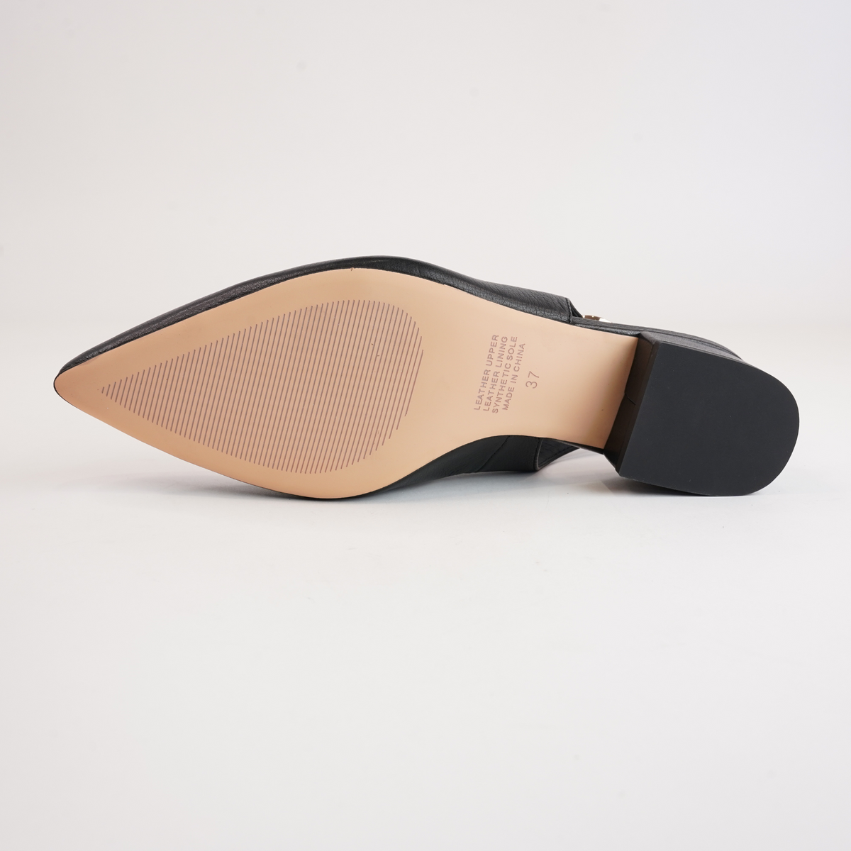 Thetrim Black Leather Heels - MOLLINI | Shouz