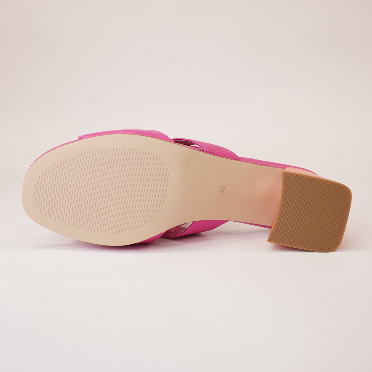 Adder Fuchsia/ Orange Leather Heels - BRESLEY | Shouz