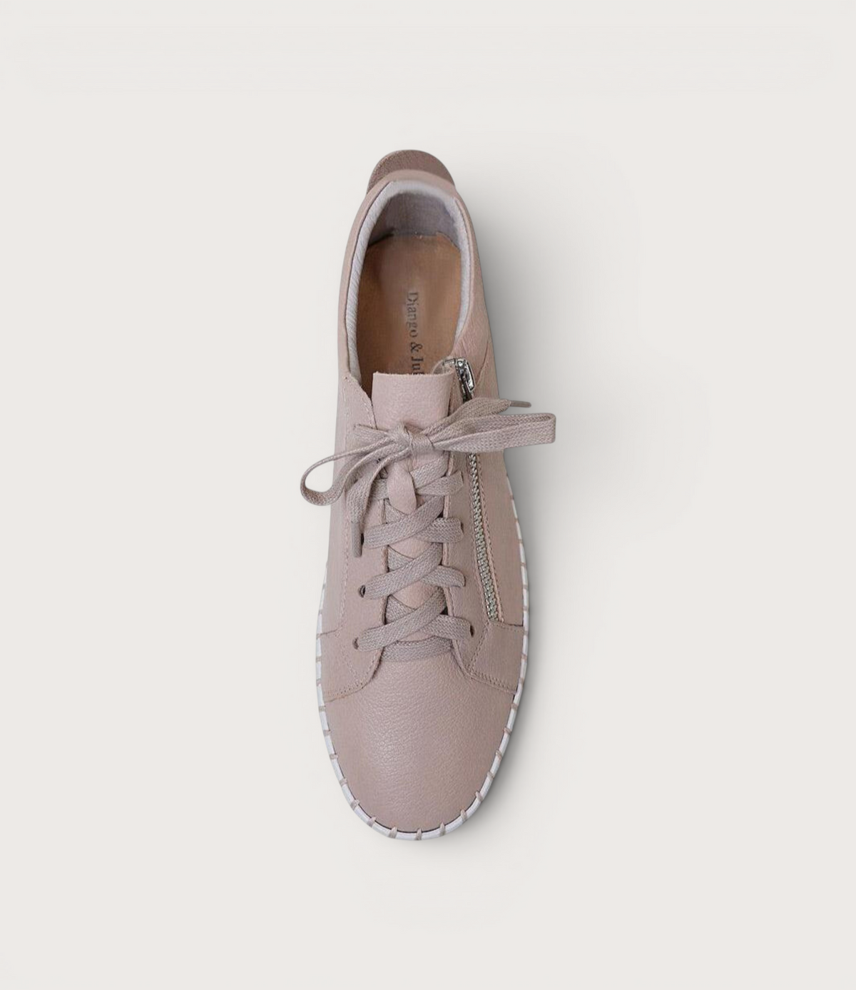 Bump Rose Leather Sneakers
