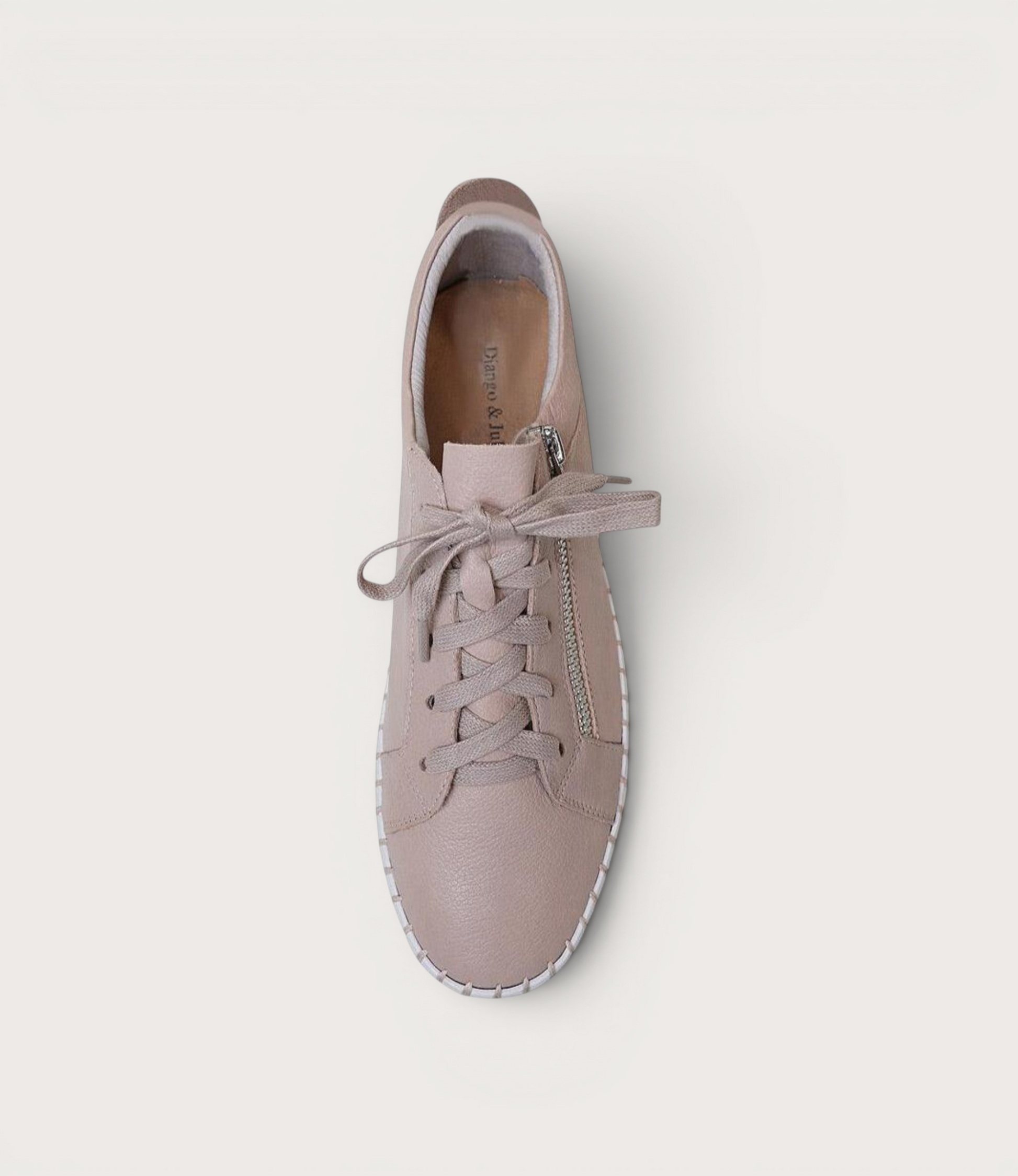 Bump Rose Leather Sneakers