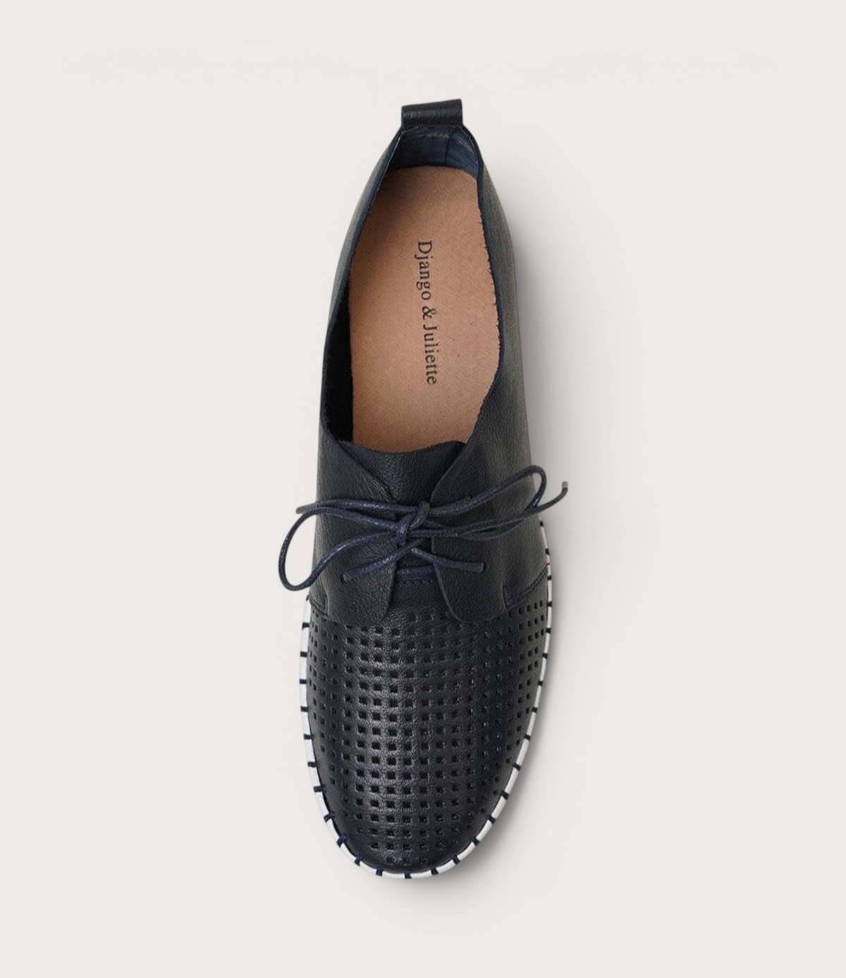 Huston Navy Leather Sneakers