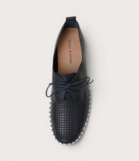 Huston Navy Leather Sneakers