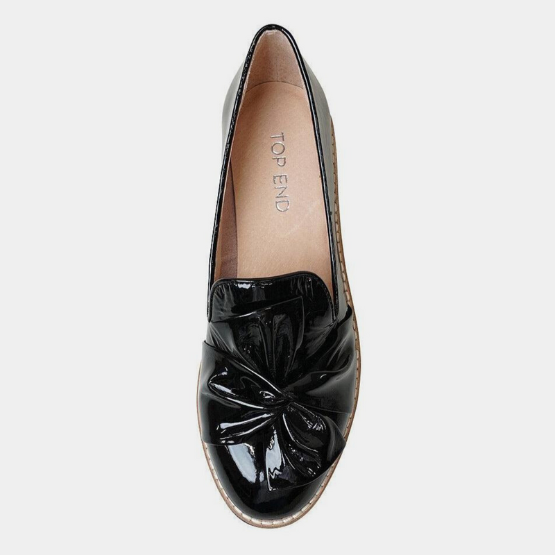 Oclem Black Patent Leather Loafers