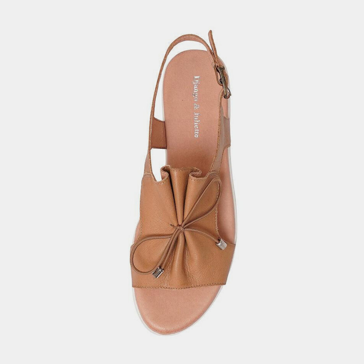 Malika Dark Tan Leather Sandals - DJANGO AND JULIETTE | Shouz