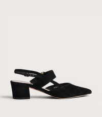 Asten Black Suede Heels