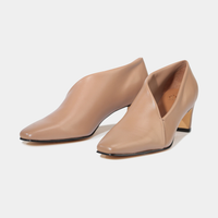Kit Pecan Leather Heels - EOS FOOTWEAR | Shouz