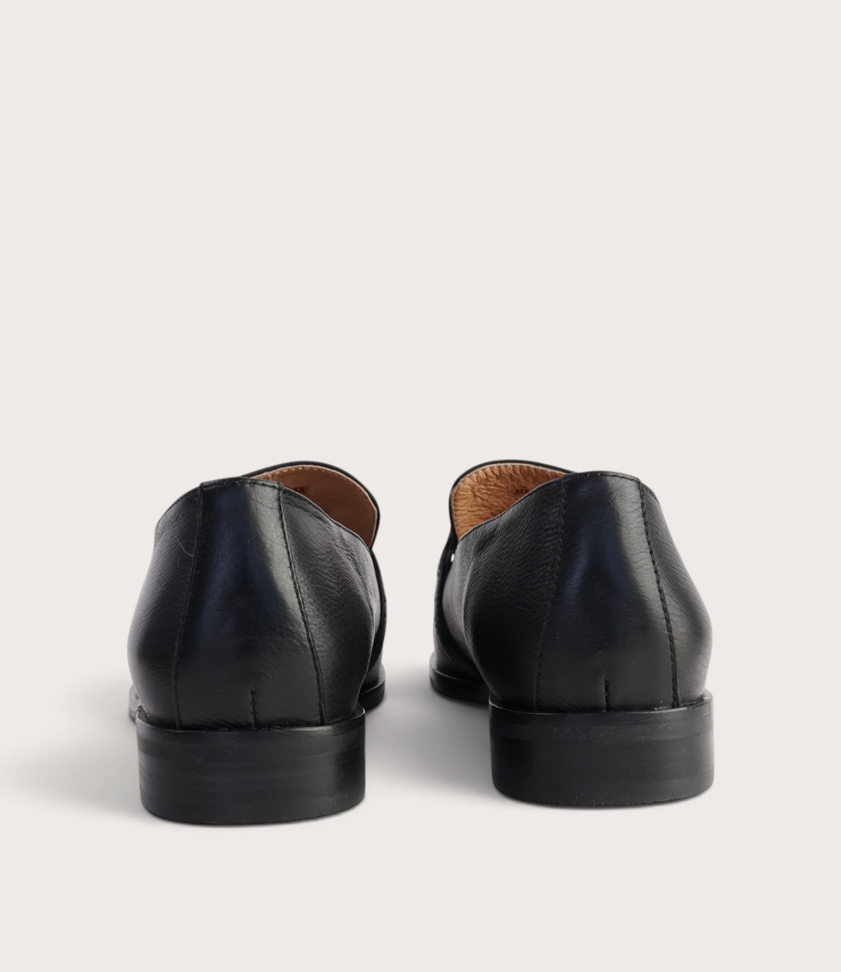 Damon Black Leather Loafers