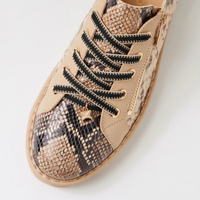 Elos Black and Caramel Snake/ Caramel Leather Sneakers - TOP END | Shouz