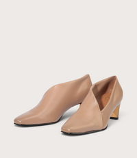 Kit Pecan Leather Heels