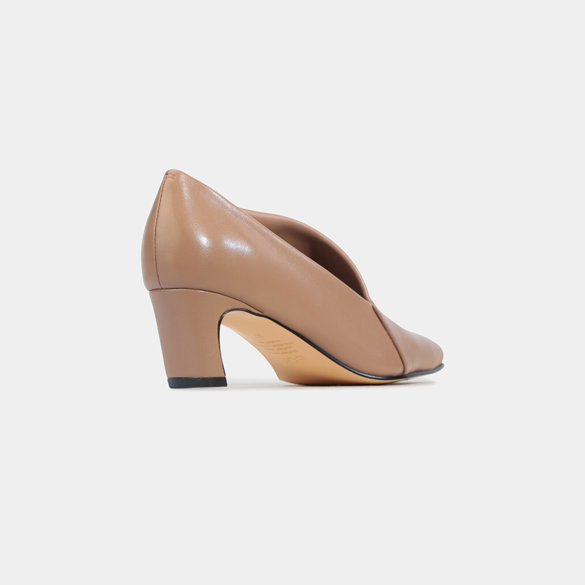 Kit Pecan Leather Heels - EOS FOOTWEAR | Shouz