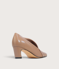 Kit Pecan Leather Heels