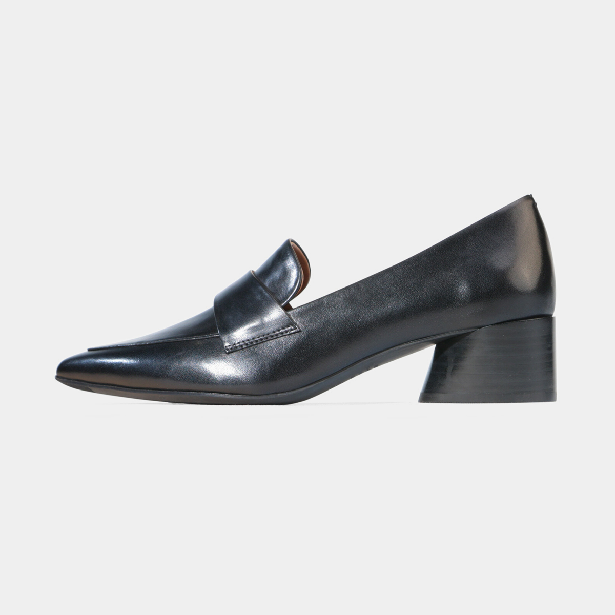 Hatena Black Leather Heels - EOS FOOTWEAR | Shouz