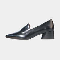 Hatena Black Leather Heels - EOS FOOTWEAR | Shouz