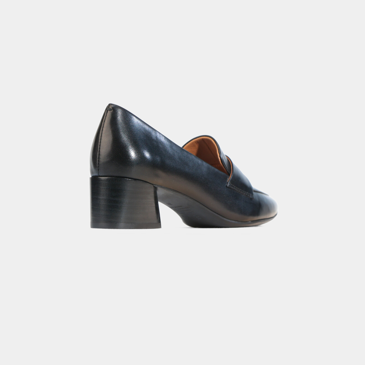 Hatena Black Leather Heels - EOS FOOTWEAR | Shouz
