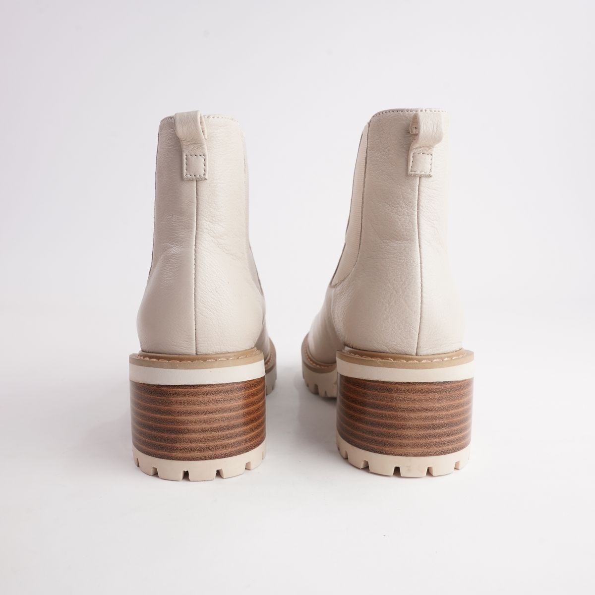 Mcalister Vanilla Leather Ankle Boots - DJANGO AND JULIETTE | Shouz