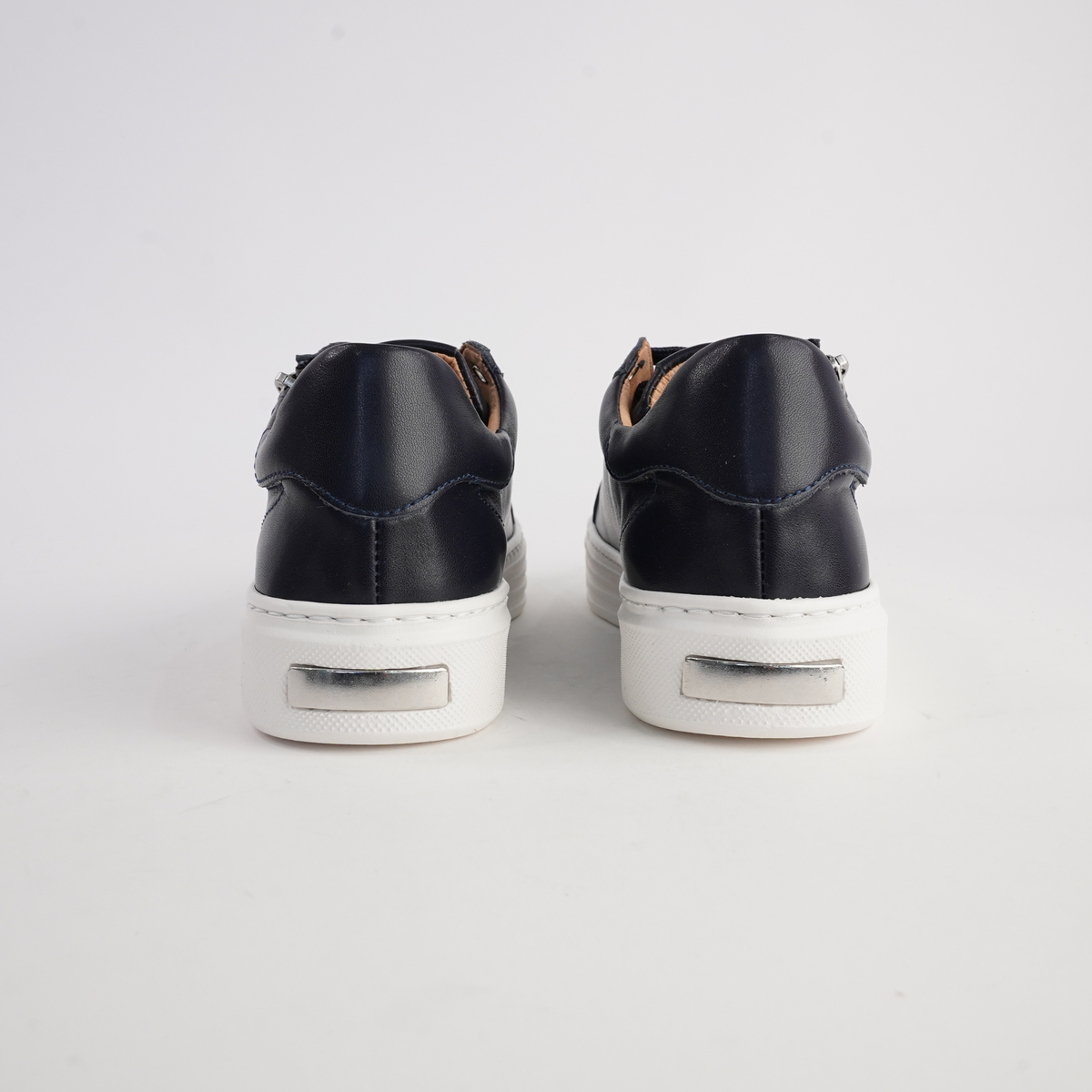 Elly Deep Ocean Leather Sneakers - SALA | Shouz