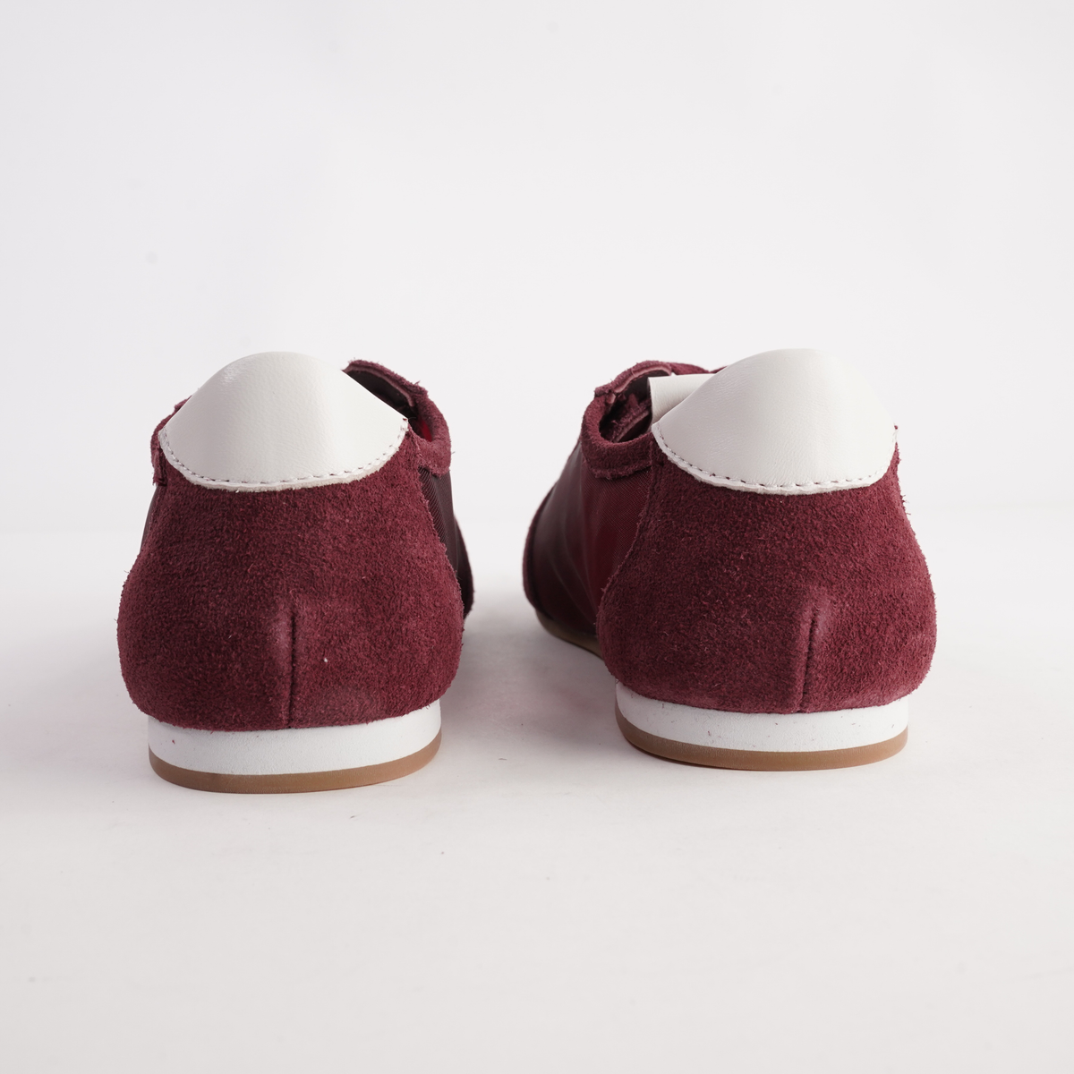 Ruby Burgandy Suede Sneakers - WITH GRACE | Shouz