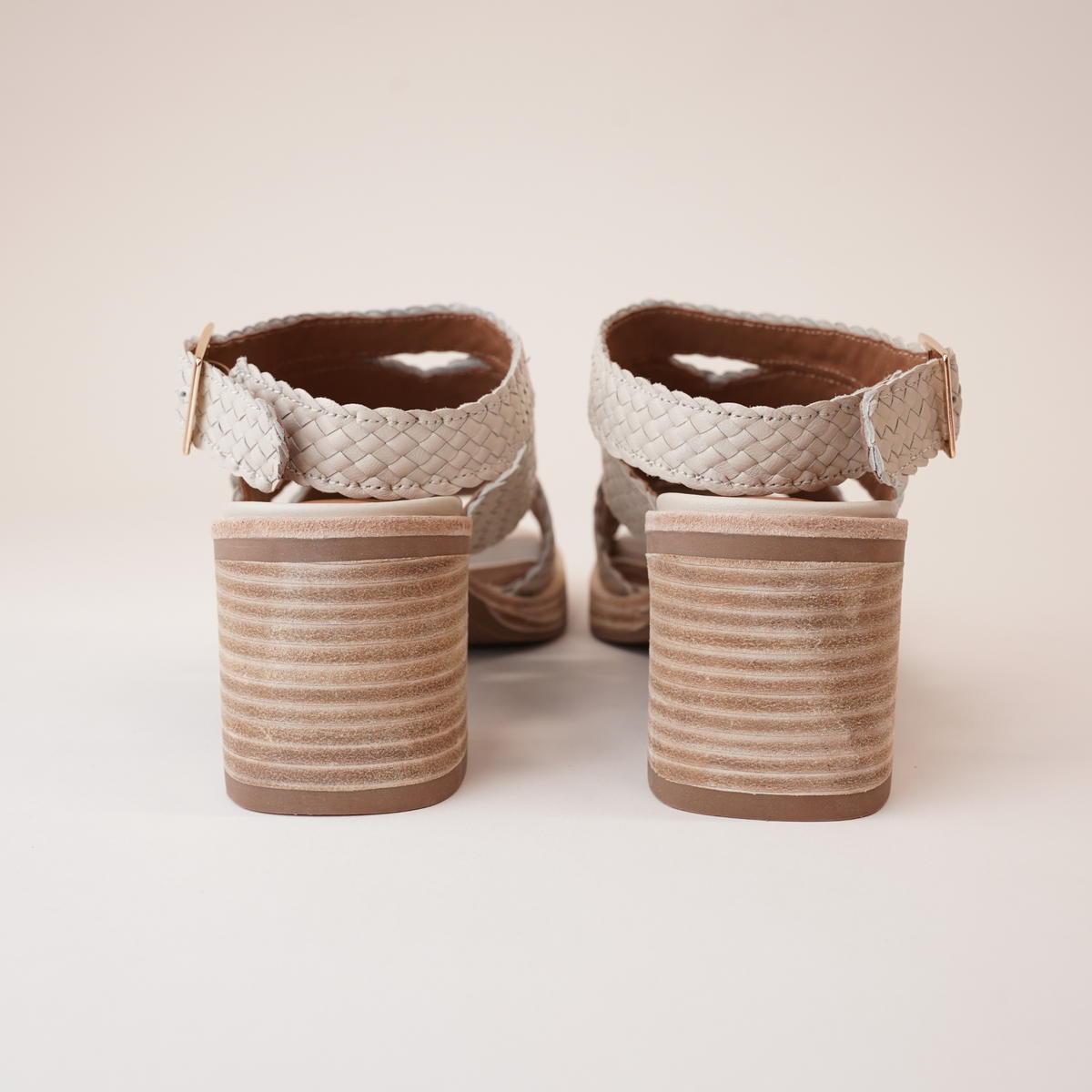 Amuse Cream Leather Heels - ALFIE AND EVIE | Shouz