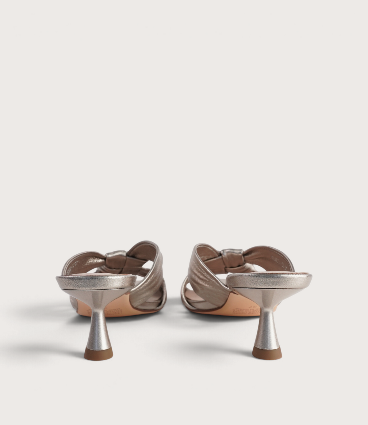 Kineta Platino Leather Heels - TOP END | Shouz