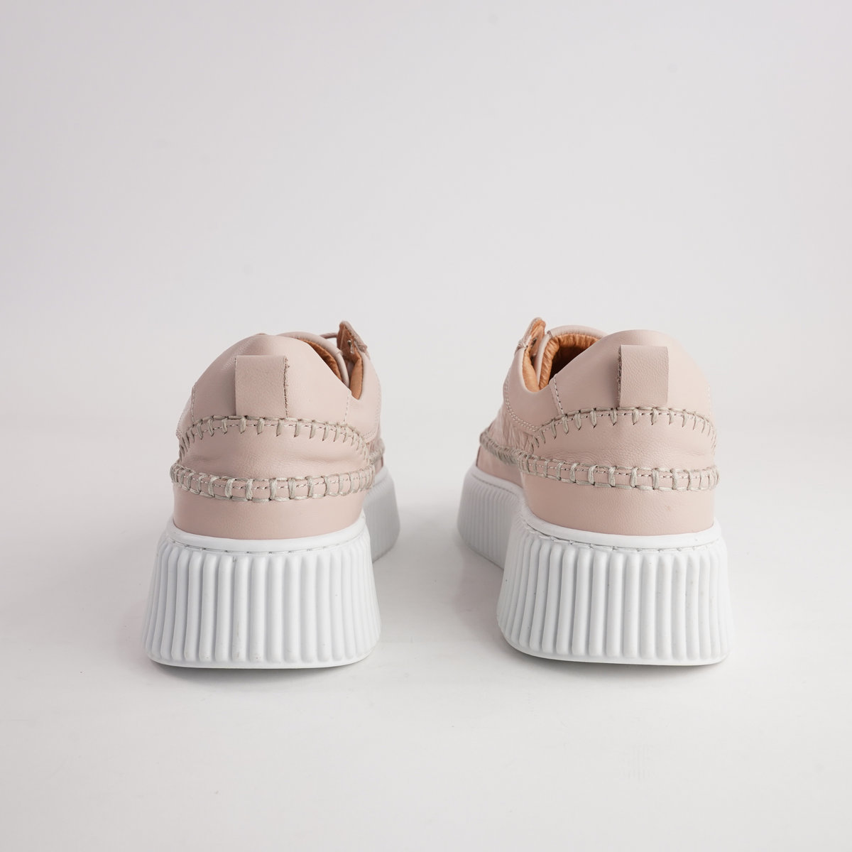 Bowler Cameo Leather Sneakers - SALA | Shouz