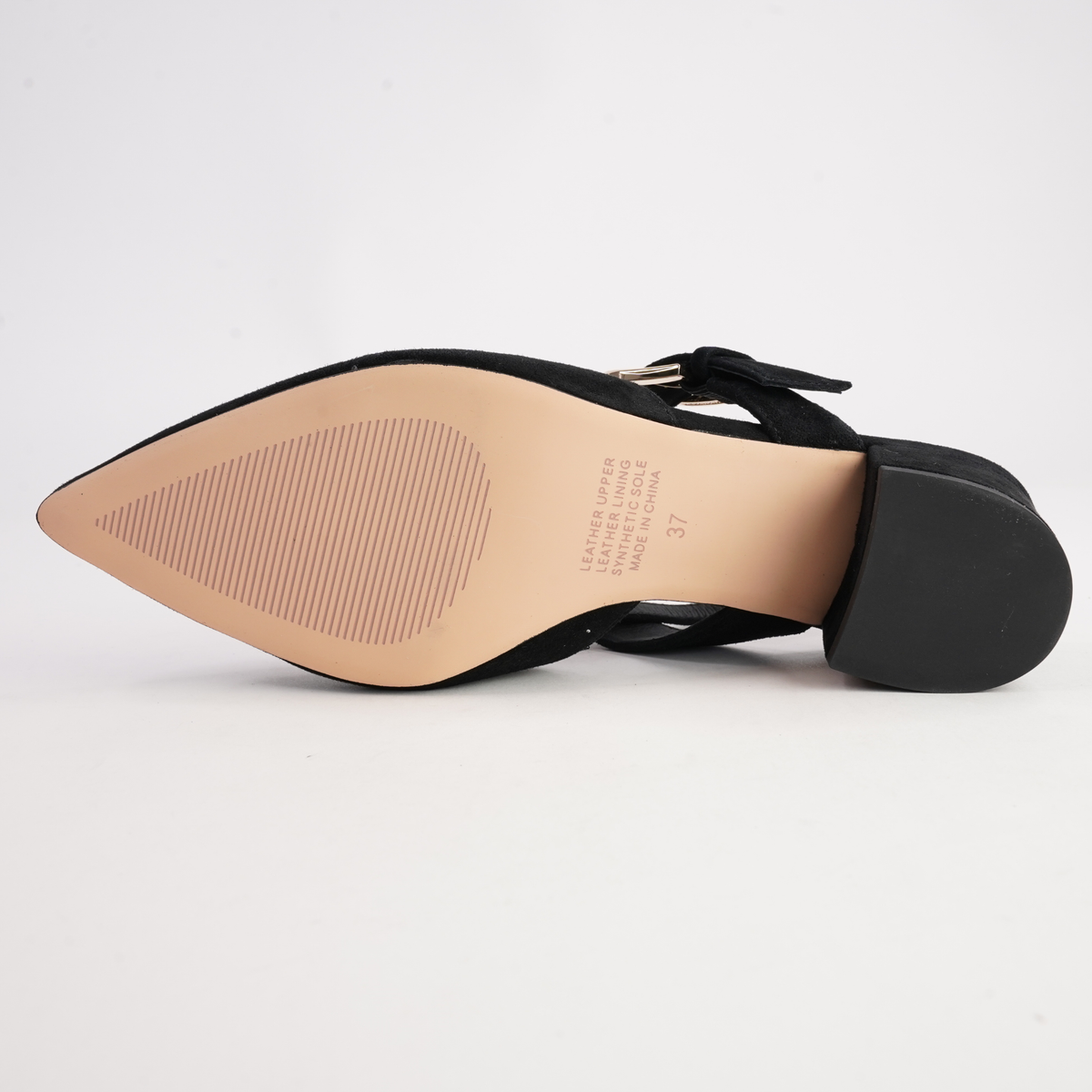 Asten Black Suede Heels - TOP END | Shouz