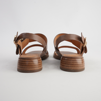 Ikam Pecan Leather Sandals