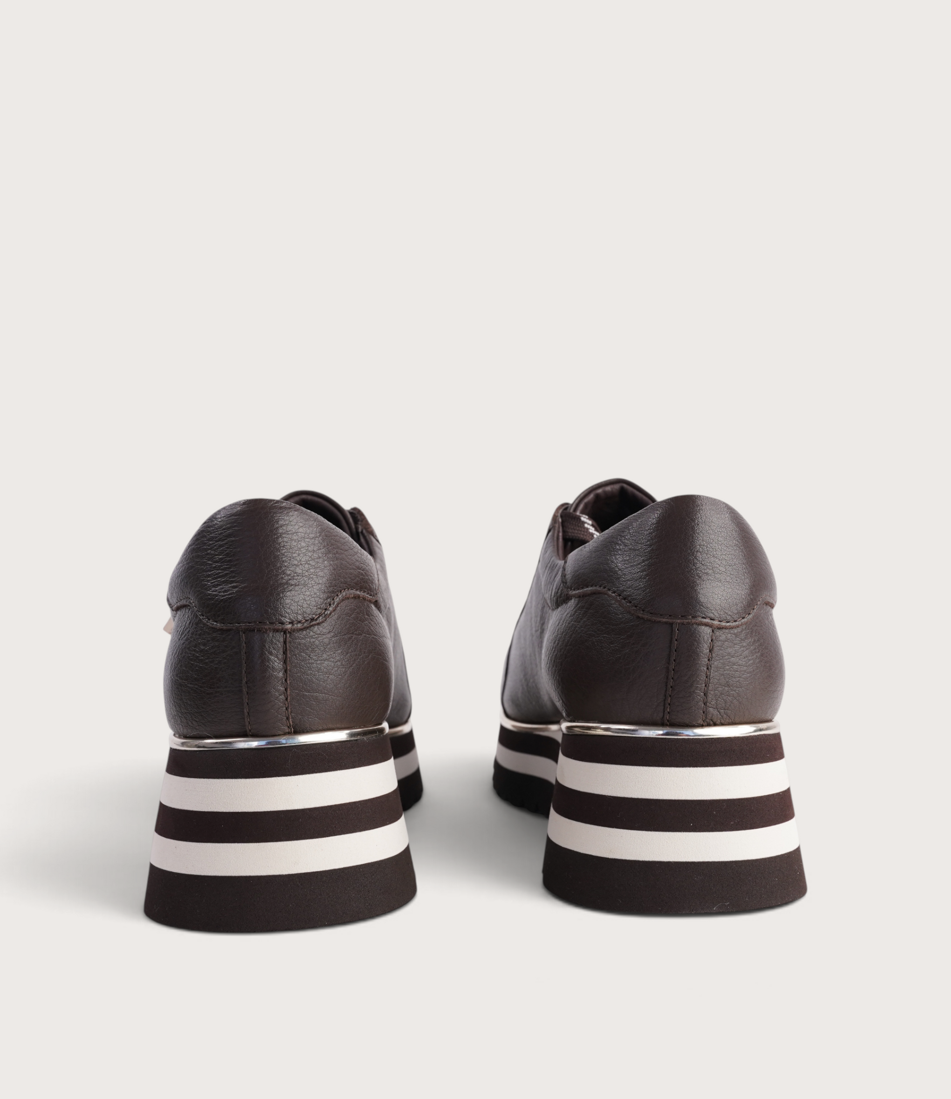 Eammes Choc/Milk Leather Sneakers