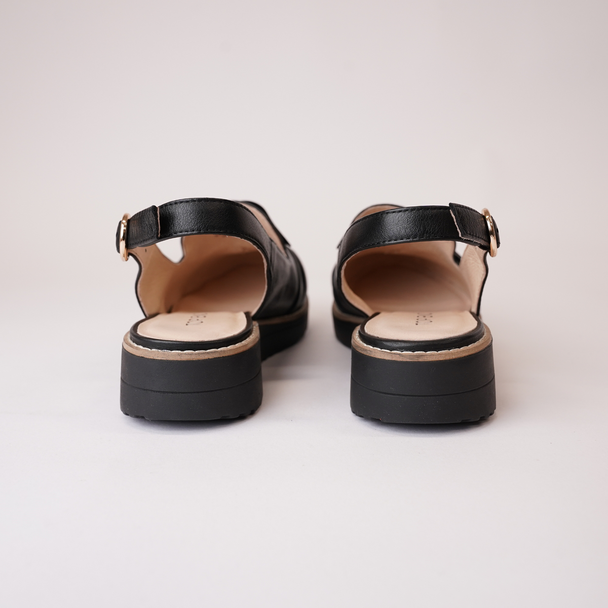 Olissas Black/ Black Sole Leather Loafers - TOP END | Shouz