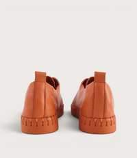 Huston Orange/ Orange Sole Leather Sneakers