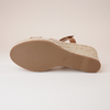 Goran Tan Leather Espadrille Wedges