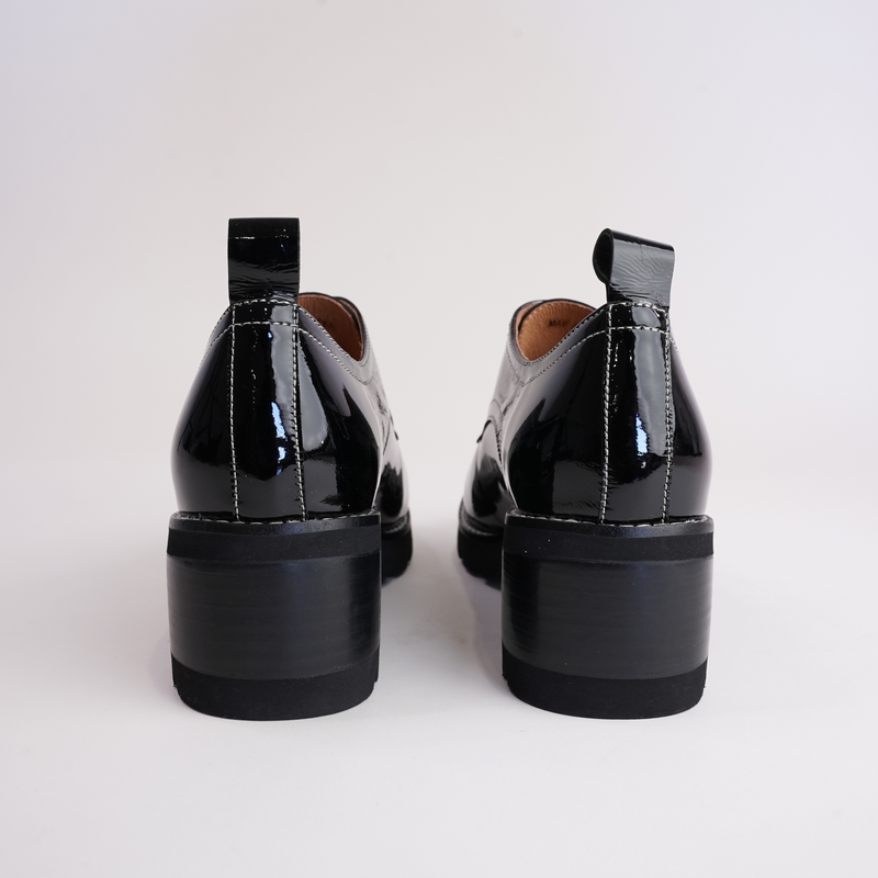 Daya Black Patent Leather Loafers