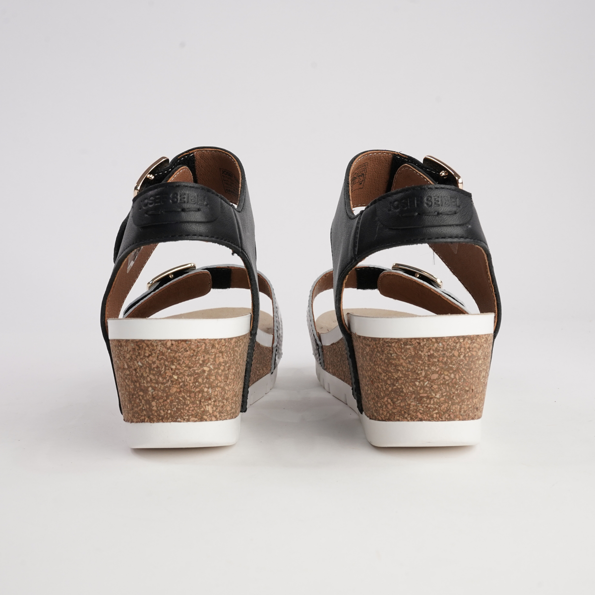 Quinn 02 Schwarz Combi Leather Sandals - JOSEF SEIBEL | Shouz