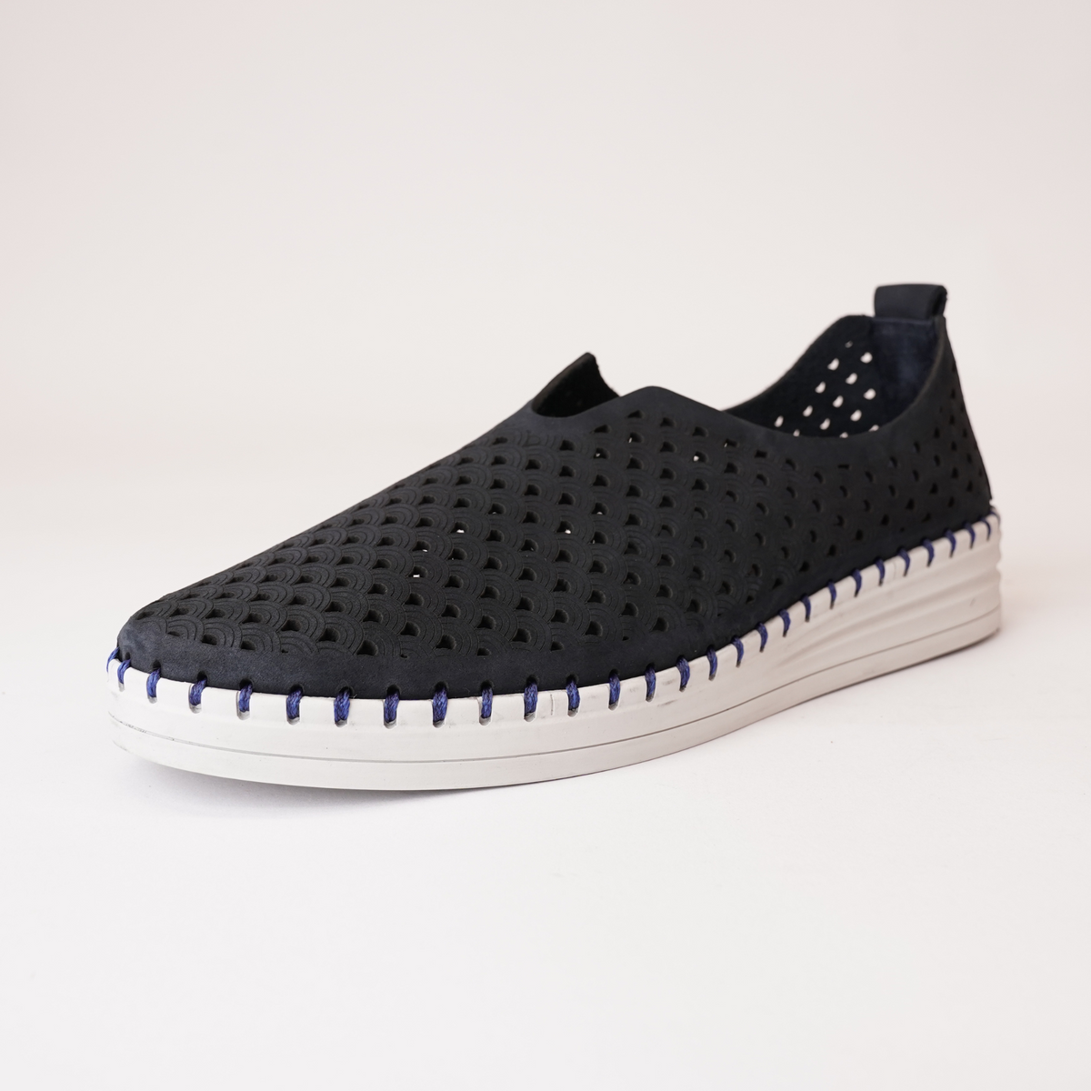 Lasso Deep Ocean Leather Sneakers - SALA | Shouz