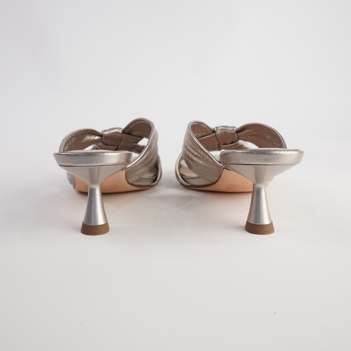 Kineta Platino Leather Heels - TOP END | Shouz