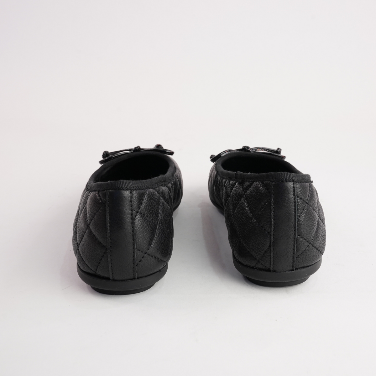 Bookie Black Patent/ Black Leather Ballet Flats - DJANGO AND JULIETTE | Shouz