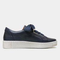 Jovi Navy Leather Sneakers