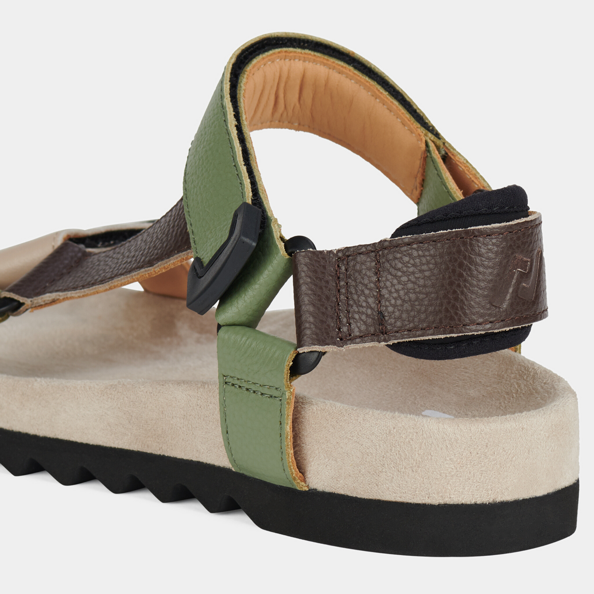 Sandal Tooth Wedge Trail Leather Sandals - ROLLIE | Shouz