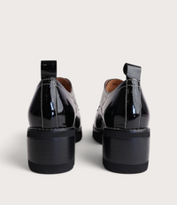 Daya Black Patent Leather Brogues