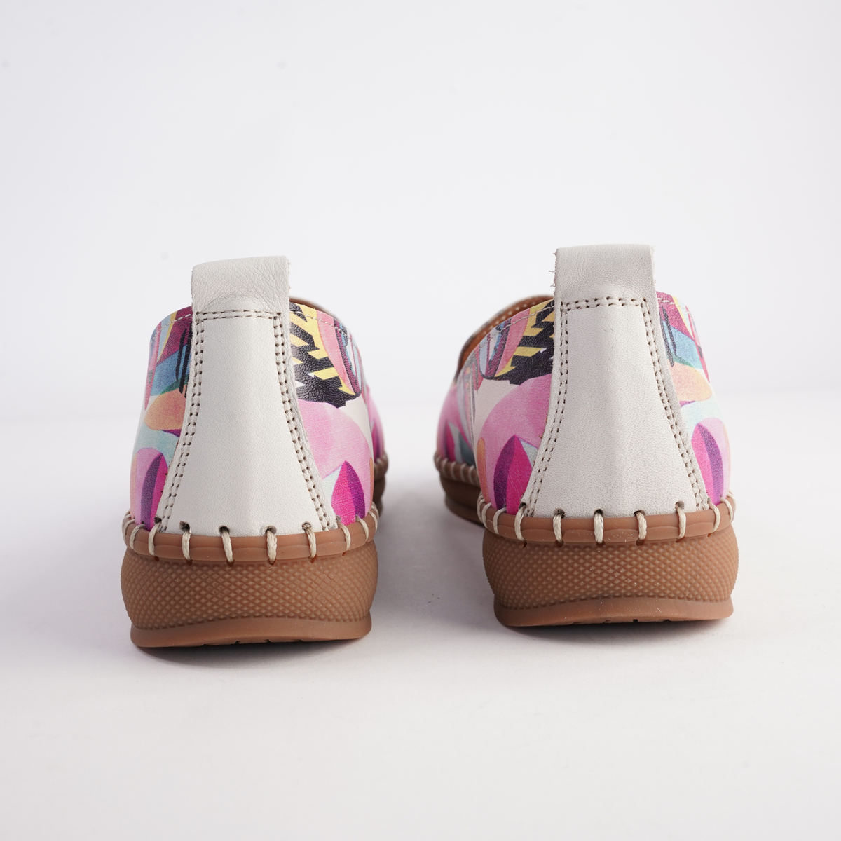 Reba Portrait Leather Flats - SALA | Shouz