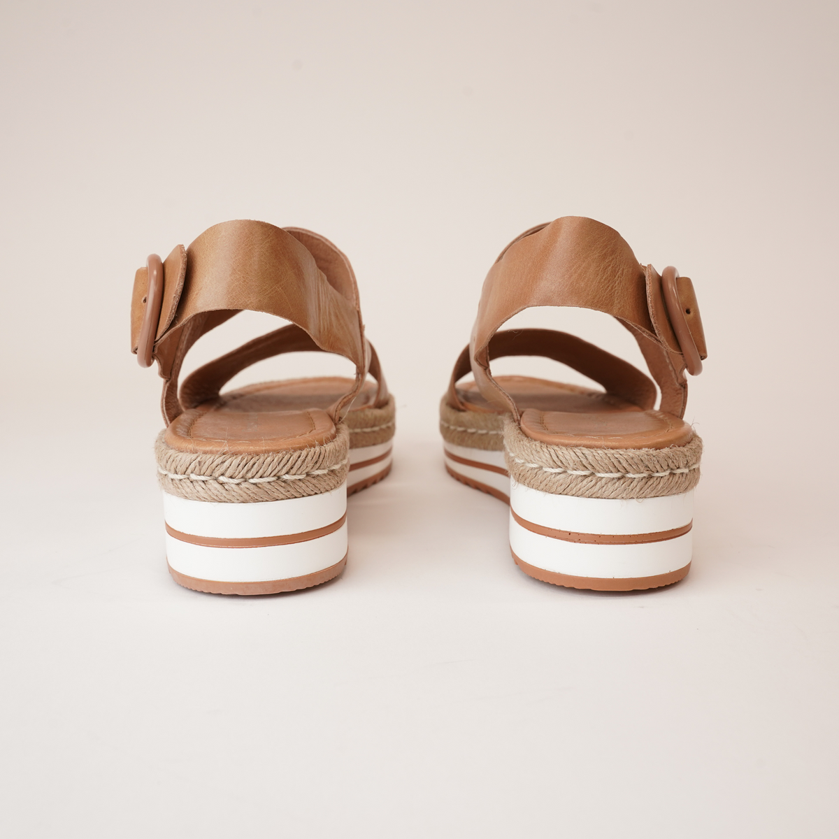 Atha Dark Tan Leather Sandals - DJANGO AND JULIETTE | Shouz