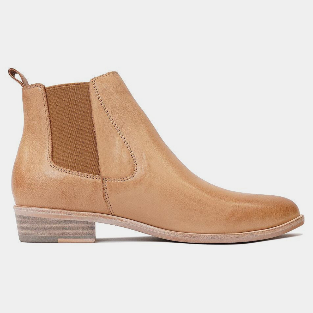 Intan Dark Tan Leather Ankle Boots - DJANGO AND JULIETTE | Shouz
