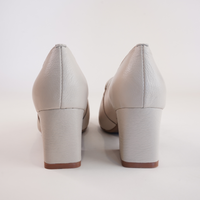 Moseles Vanilla Leather Heeled Loafers