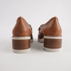Popo Brandy Leather Heeled Loafers