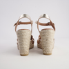 Sophia Doya Champagne Leather Espadrille Wedges