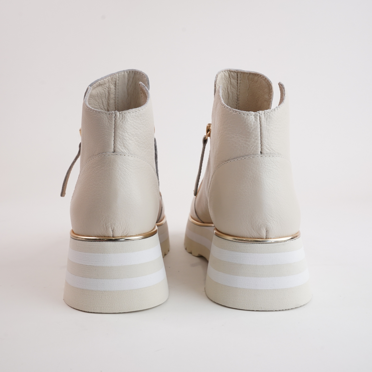 Evol Milk Leather Ankle Boots - DJANGO AND JULIETTE | Shouz