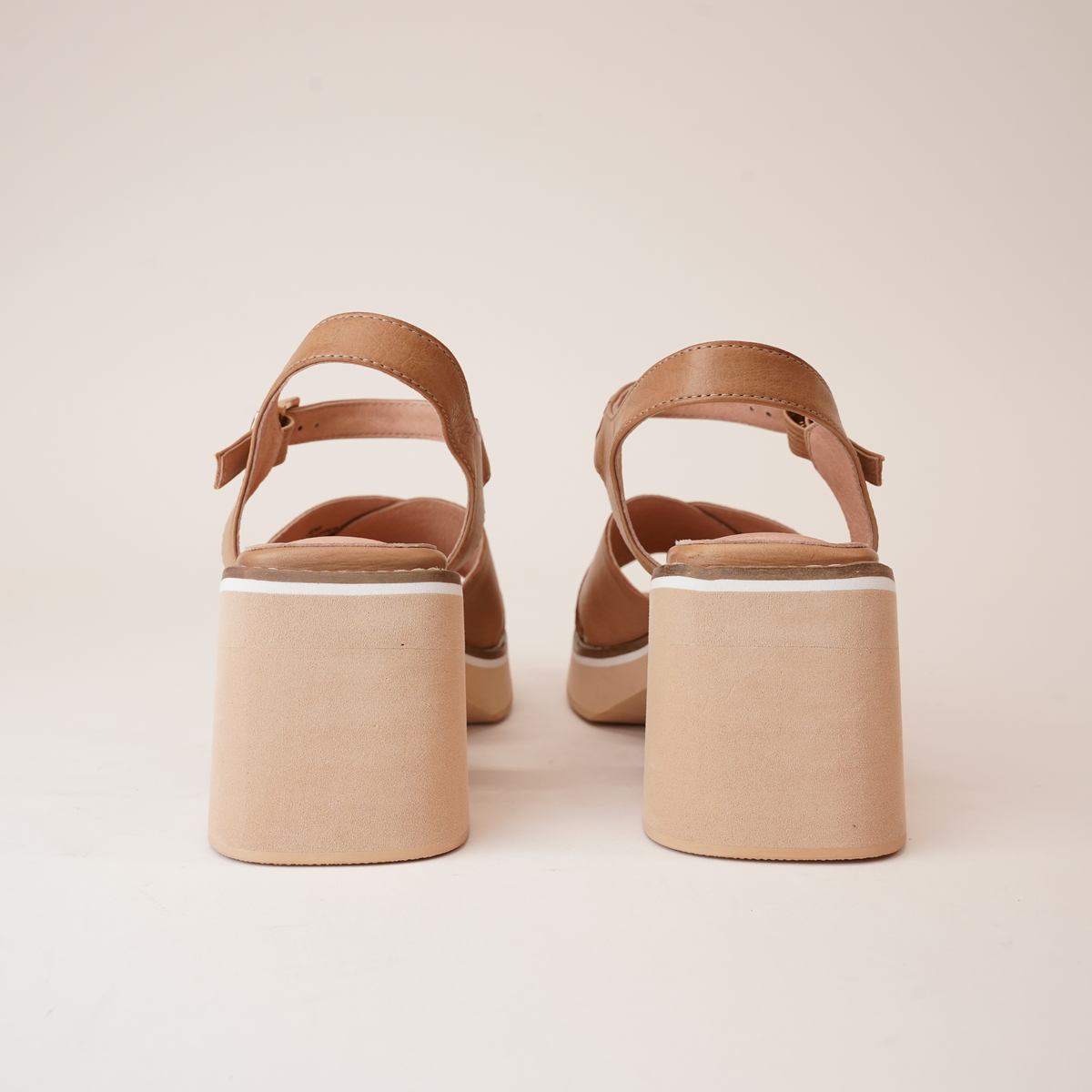 Jemi Tan Leather Heels - DJANGO AND JULIETTE | Shouz