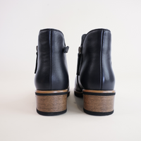 Dolomite Navy Leather Ankle Boots