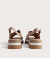Sasi Cappuccino Leather Sandals